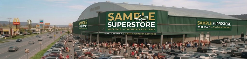 サンプルスーパーストア 郊外型ホールセール店舗